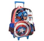 Mochila com Rodinhas Capitão América Marvel com Escudo - Luxcel 2023