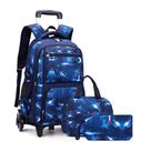 Mochila com rodinhas MITOWERMI Boys Trolley Space-Galaxy com lancheira