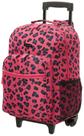 Mochila com rodinhas Rockland Magenta Leopard 17x13x10 cm