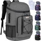Mochila Cooler HXLGMD isolada à prova de vazamentos, 30 latas, cinza