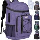 Mochila Cooler HXLGMD isolada à prova de vazamentos, 30 latas, roxa