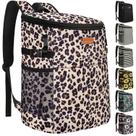 Mochila Cooler Vankor para mulheres, impermeável, isolada, preta