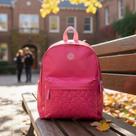 Mochila Costa Brw Juvenil Pink Pu Impermeável Escolar Viagem