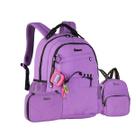 Mochila Costa Lancheira Térmica Estojo Luluca Pandinha