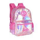 Mochila Costas Barbie Holográfica Infantil Escolar Meninas