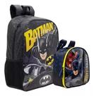 Mochila Costas Batman Super Herói Morcego Tam G + Lancheira Mochila Costas Batman Super Herói Morcego Tam G + Lancheira