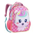 Mochila Costas Creche Infantil Zoop Bichinhos Passeio Animal Cor:Unicórnio