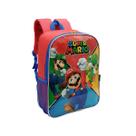 Mochila costas escolar creche infantil alça juvenil game super mario bros luxcel