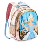 Mochila Costas Escolar Feminina Menina Infantil Grande Princesa Cinderela Denlex