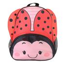 Mochila Costas Escolar Joaninha Vermelha Infantil 3D Kids Escola Bebe Criança Aniversário Creche Escolinha Creche Menina