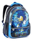 Mochila Costas Grande Escolar Infantil Sonic Shadown Game