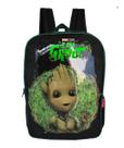 Mochila Costas Infantil Escolar Menino Guardiões Da Galáxia Groot Vingadores Marvel Verde Luxcel