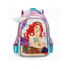 Mochila Costas Infantil Princesa Sereia Do Mar Menina Escola