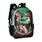Mochila Costas Infantil T Rex Dinossauro Verde Clio Original Ref 3463