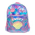 Mochila Costas Sereia Sweet Degradê Fenix Escolar Infantil