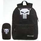 Mochila Costas The Punisher Escolar Infantil com Estojo Soft