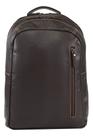Mochila Couro Masculina Grande Classe Bolsos Compartimentos