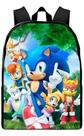 Mochila Creche Maternal Desenho Sonic E Amigos Divertido