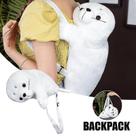 Mochila Cute Seal Plush Doll 50 cm supermacia com armazenamento