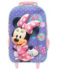 Mochila Da Minnie Alto Relevo Luxo Xeryus - Lilás