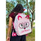Mochila da Turma da mel say meow, mochila branca e mochila game girl