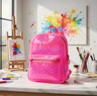 Mochila DAC Rosa Transparente Estilosa Mochila DAC Rosa Transparente Estilosa