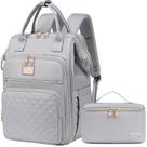 Mochila de almoço Weitars para mulheres com laptop de 15,6" cinza