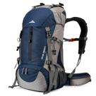 Mochila de caminhada Loowoko 50L impermeável para acampamento com capa de chuva