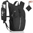 Mochila de caminhada TUIKEN pequena de 10 litros, leve para viagens, preta Mochila de caminhada TUIKEN pequena de 10 litros, leve para viagens, preta
