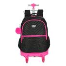 Mochila De Carrinho Escolar Inf Up4you Preto Rodinha 360 - Luxcel