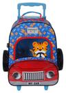 Mochila de Carrinho Escolar Infantil G Dermiwil My Car Container Kids Tigre Cor:Azul