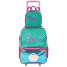 Mochila De Carrinho Mermaid E Lancheira Premium Sestini