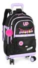 Mochila De Carrinho Preto Escolar Up4you Rodinha 360 Luxcel