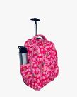 Mochila de Carrinho Rosa/Pink estampada coração e boneca