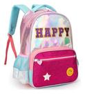 Mochila de casta infantil Happy holográfica