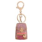 Mochila de chaveiro Creative rosa cravejada de strass Mochila de chaveiro Creative rosa cravejada de strass