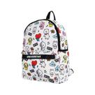 Mochila de Costa Branca Escolar Personagens BT21 K Pop