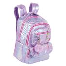 Mochila de Costa Escolar Wonder Moon Sestini Metálico Rosa