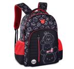Mochila de Costas 17,5" Mickey Mouse Tsum Tsum Disney - Clio Vermelho/Preto