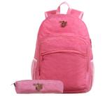 Mochila de Costas Capricho Juvenil Soft com Estojo Meninas