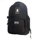Mochila De Costas Com Bolso Para Notebook Cor Preta - Luxcel