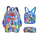 Mochila De Costas Com Lancheira E Estojo Divertidamente GV Bolsas