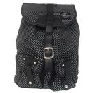 Mochila de Costas Container Preta Com Poá Branco Ref: 37016 DMW (SKU 12588)