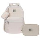 Mochila de Costas e Estojo Box Bege Kit Escolar Xeryus Mochila de Costas e Estojo Box Bege Kit Escolar Xeryus