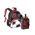 Mochila de Costas e Lancheira Clio Style Oficial Flamengo 3D 13" FLA24618D