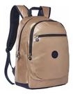 Mochila De Costas Escolar Feminina Juvenil Metalizada Dourada