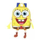 Mochila De Costas Escolar Infantil Bob Esponja Apliques 3D Luxcel