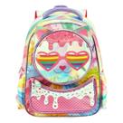 Mochila De Costas Escolar Infantil Gatinha Candy Cat Menina Creche Passeio Gatinho Colorido
