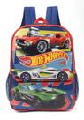Mochila de Costas Escolar Infantil Hot Wheels Azul - Luxcel