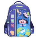 Mochila de Costas Escolar Infantil YS42362 O Show da Luna Aventura Cor:Azul Escuro Mochila de Costas Escolar Infantil YS42362 O Show da Luna Aventura Cor:Azul Escuro